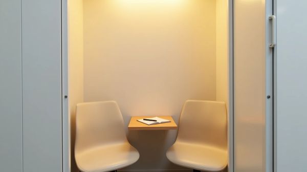 Adoptez la cabine de bureau phone box duo pour vos réunions silencieuses