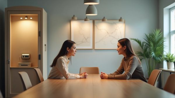 Adoptez la cabine de bureau phone box duo pour vos réunions silencieuses